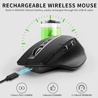 Rapoo MT750S multi-mode mysz bezprzewodowa na akumulator ergonomiczna mysz Bluetooth 3200 DPI łatwe przełączanie do 4 urządzeń mysz do gier 5